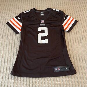 Nike Browns Football Jersey - #2 Manzel - Size: Ch - Small